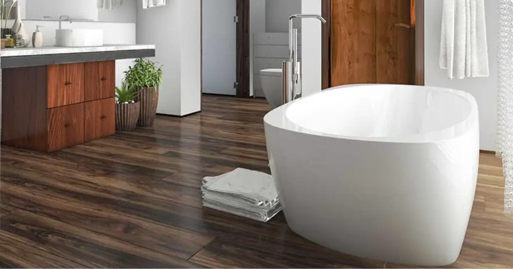 Can you put engineered hardwood flooring in a bathroom?